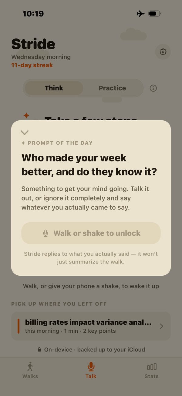 The prompt of the day: Who made your week better, and do they know it?